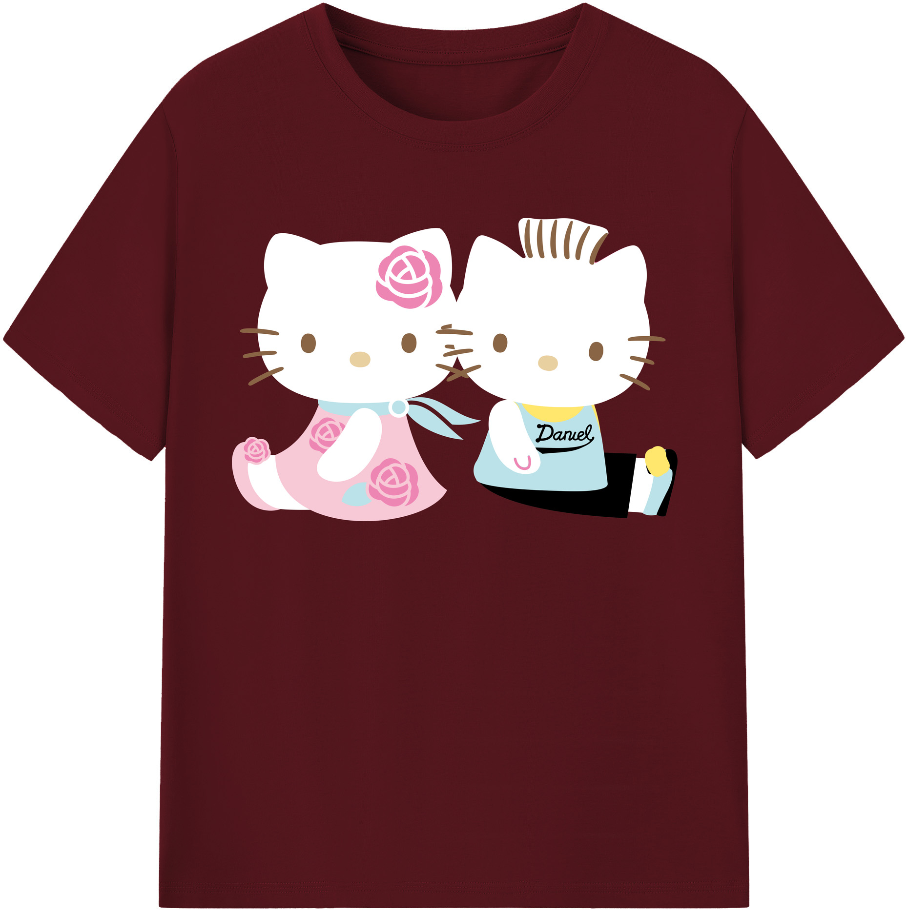 （画像用） Hello Kitty ハローキティ 綿100％半袖Tシャツ（フロントプリント）